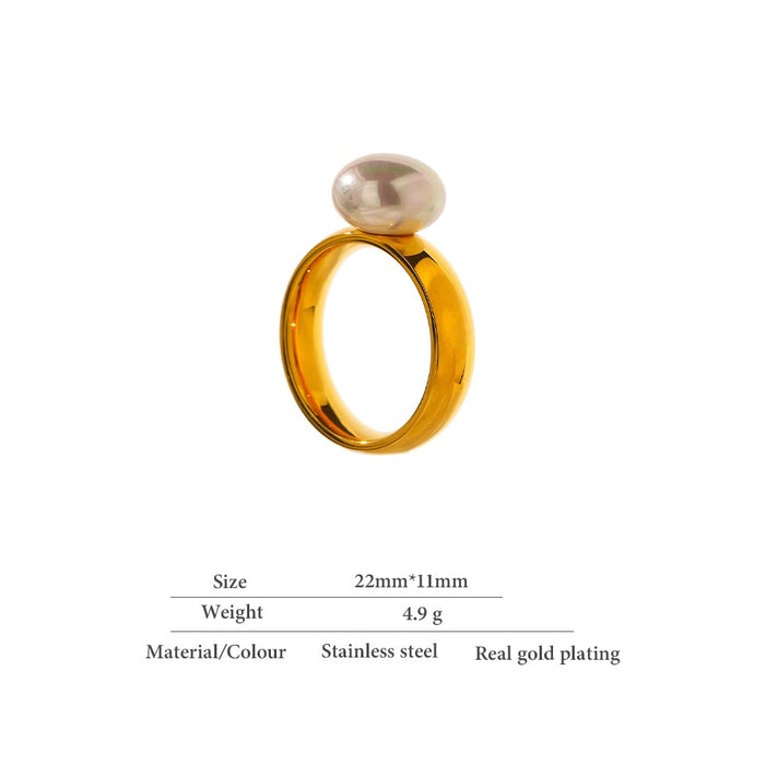 Exclusive Pearl Collection Golden Ring