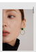 Chic Earrings with Green Crystals