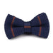 Navy Brown Knitted Bow Tie for Classy Men