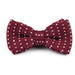 Red Knitted Bow Tie for Classy Men - Stylish Accessory for Formal Events