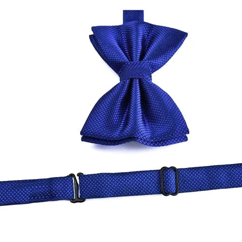 Blue Deluxe Pre-Tied Bow Tie for Classy Men