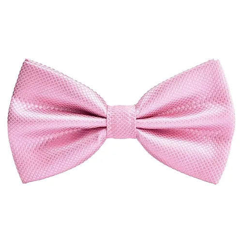 Deluxe Pre-Tied Pink Bow Tie for Classy Men - Elegant Formal Accessory