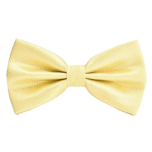 Deluxe Yellow Pre-Tied Bow Tie for Classy Men Elegant Accessory for Any Occasion