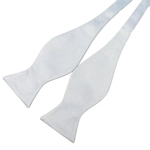 Silver Silk Self-Tie Bow Tie for Classy Men