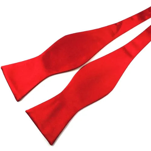 Red Silk Self-Tie Bow Tie for Classy Men - Elegant Accessories for Formal Events