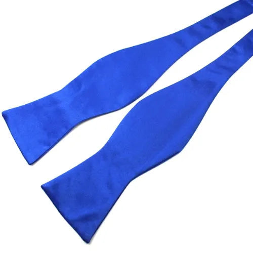 Self-Tie Blue Silk Bow Tie for Classy Men