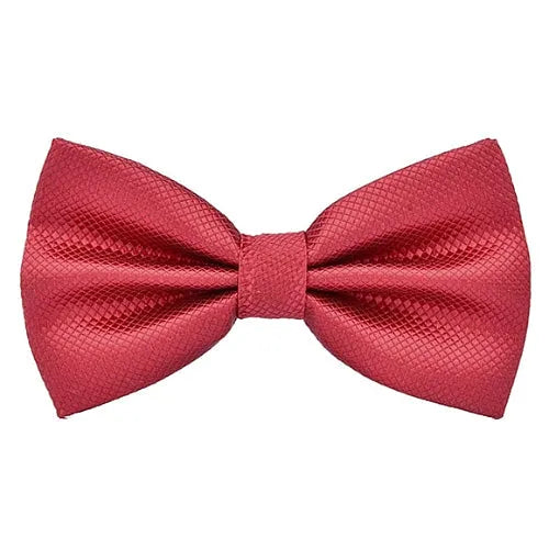Red Deluxe Pre-Tied Bow Tie for Classy Men - Elegant Accessory for Formal Events