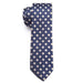 Blue Daisy Skinny Tie for Classy Men Stylish Accessory for Any Occasion