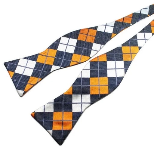 Self-Tie Bow Tie for Men in Classy Multi Checkered Silk Design