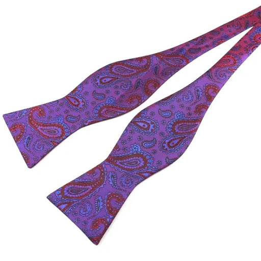 Violet Space Silk Self-Tie Bow Tie for Classy Men
