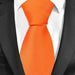 Mens Classic Plain Tie in 20 Elegant Colors