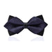 Blue Pattern Pre-Tied Diamond Bow Tie for Classy Men