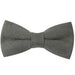 Grey Cotton Pre-Tied Bow Tie for Classy Men