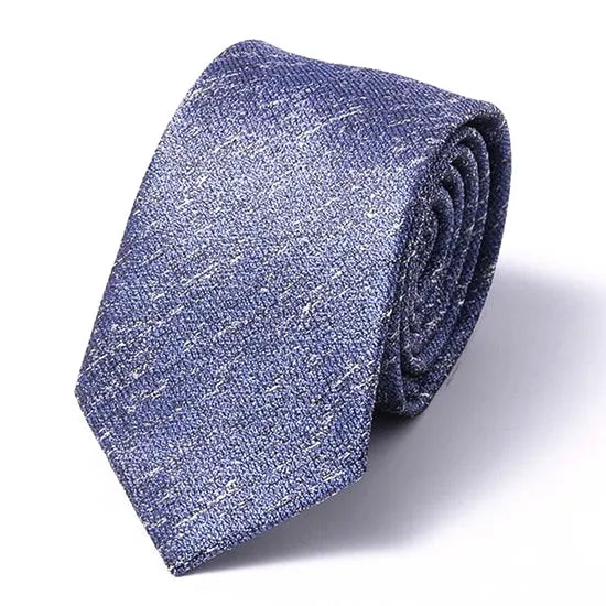 Blue Worn Silk Skinny Tie for Classy Men