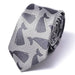 Grey Whale Silk Skinny Tie for Classy Men - Elegant Accessory for Any Occasion