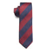 Red Blue Striped Skinny Tie for Classy Men