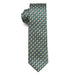 Green Floral Skinny Tie for Men - Elegant Accessory for Formal and Casual Attire