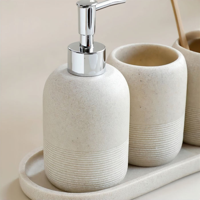 Luxury 5-Piece Bathroom Accessories Set – Elegant Spa-Inspired Decor
