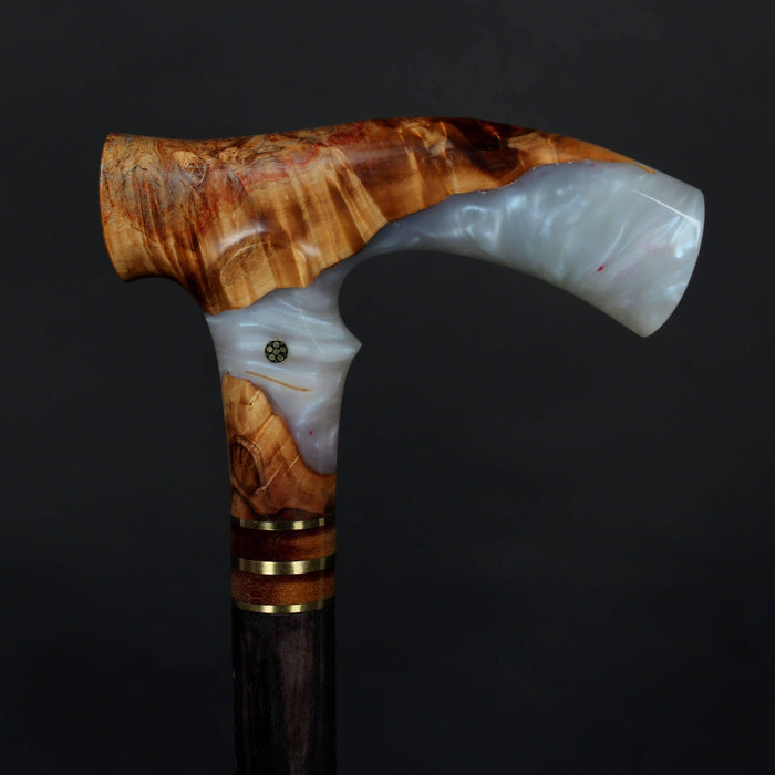 Unique Magic Gray Walking Cane, Handmade - Make to Order