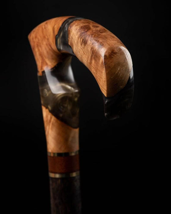 Luxury Epoxy Resin Handle Walking Stick, Unique Style