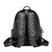 Black PU Leather Rivet Backpack