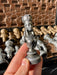 Luxury black acrylic stone chess set