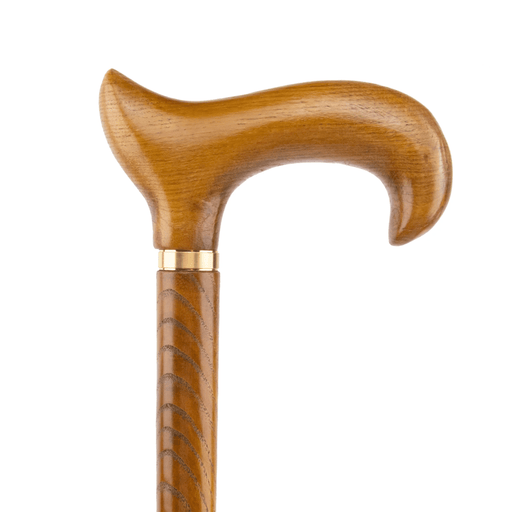 Style Elegant Walking Cane For Men, Ergonomic Handle Brown - Artynov | Unique Handmade Accessories