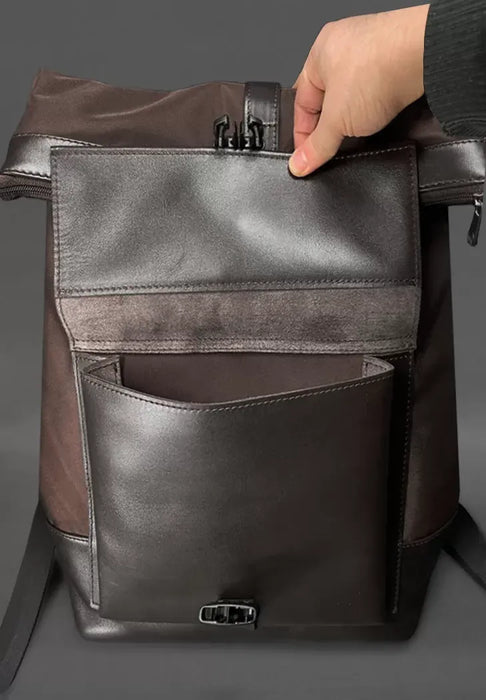 Urban Dark Brown Backpack – Sleek and Functional Design for Daily Use