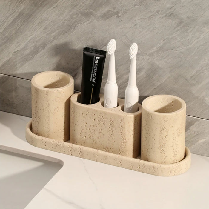 Sandstone Bathroom Set – Natural Stone Elegance and Modern Design