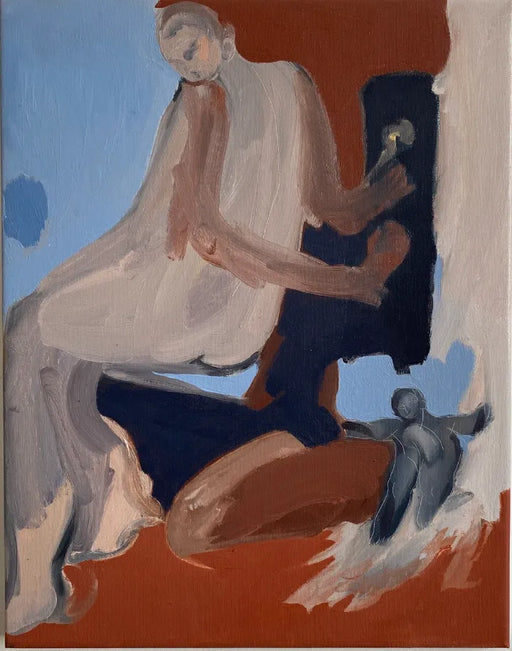 Abstract Figurative Oil Painting on Canvas