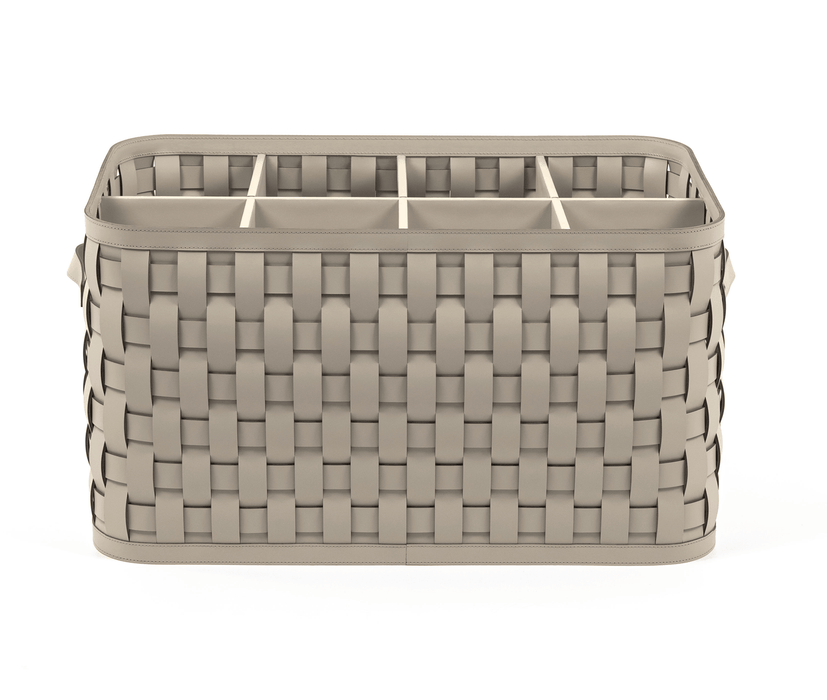 Elegant compact Demetra basket for organizing shoes