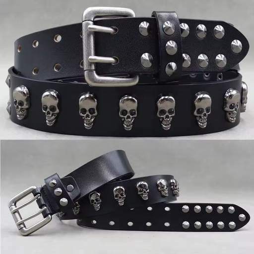 skull belt for men