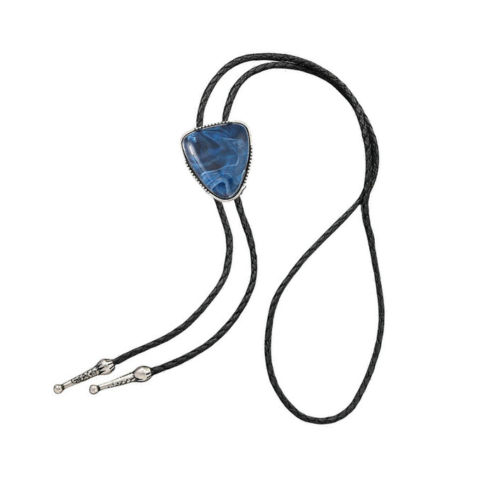 statement bolo tie with stone