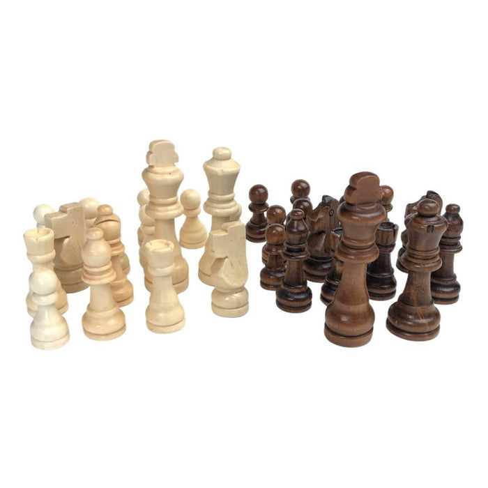 Unique Chess Set Of Wooden Chess Pieces, Gift For Dad