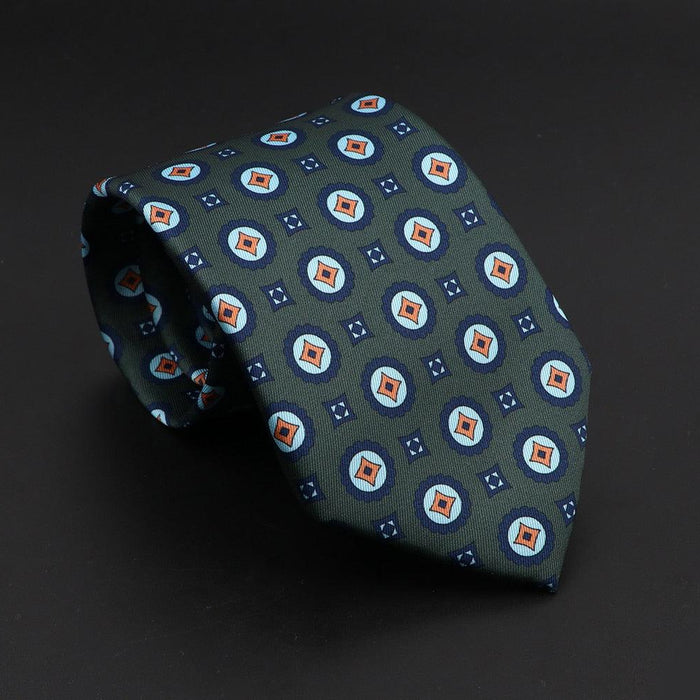 Taggia Italian Style Men's Tie - Classic Silk Blend Necktie