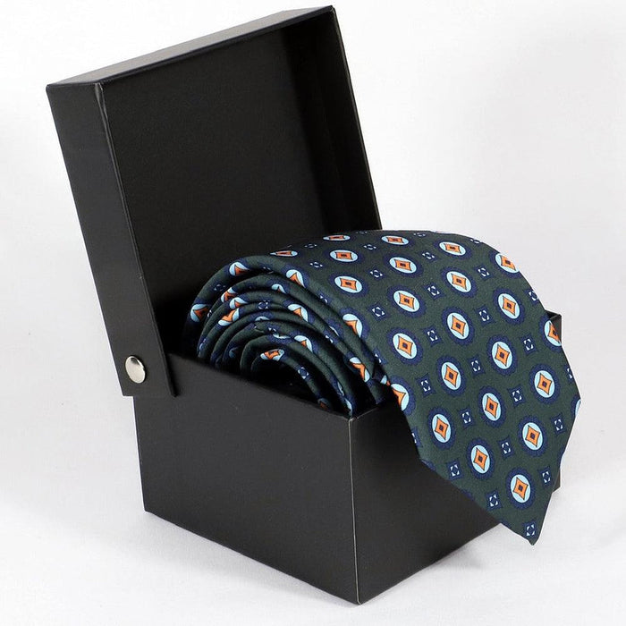 Taggia Italian Style Men's Tie - Classic Silk Blend Necktie