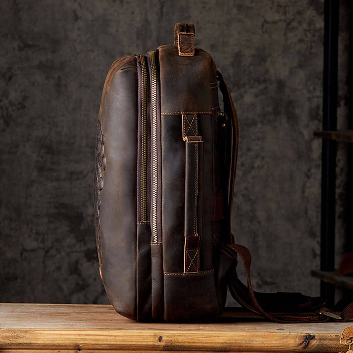 Handcrafted Vintage Leather Backpack
