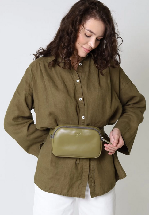 Genuine Leather Waist Bag for Women – Chic and Functional