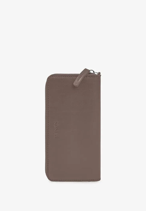 Classic Leather Wallet with Zipper – Secure and Sophisticated