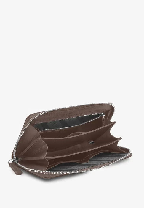 Classic Leather Wallet with Zipper – Secure and Sophisticated
