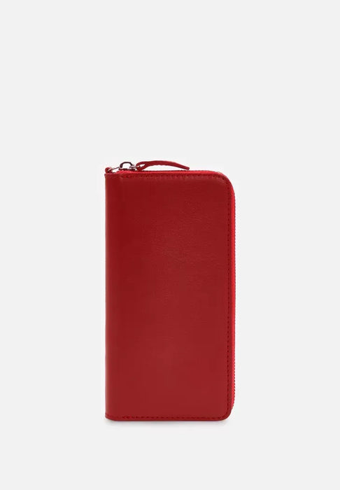 Classic Leather Wallet with Zipper – Secure and Sophisticated