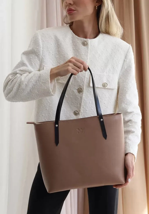 Timeless Design Classic Women's Leather Shopper Bag