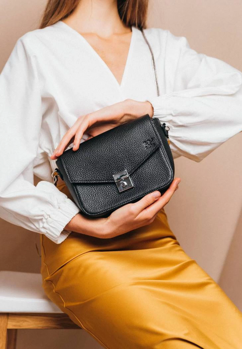 Soft Grain Leather Purse for Women - Elegant Bag
