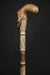 Antique cane with folk art carvings