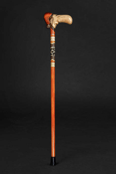 Rare Design Walking Cane, Funny Cane Antique Walking Stick