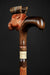 Artisan elk handle walking cane