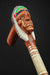 Native American Indian Walking Stick, Indian Chief Head Carved Cane - Artynov | Unique Handmade Accessories