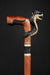 Hand-carved cobra head walking cane