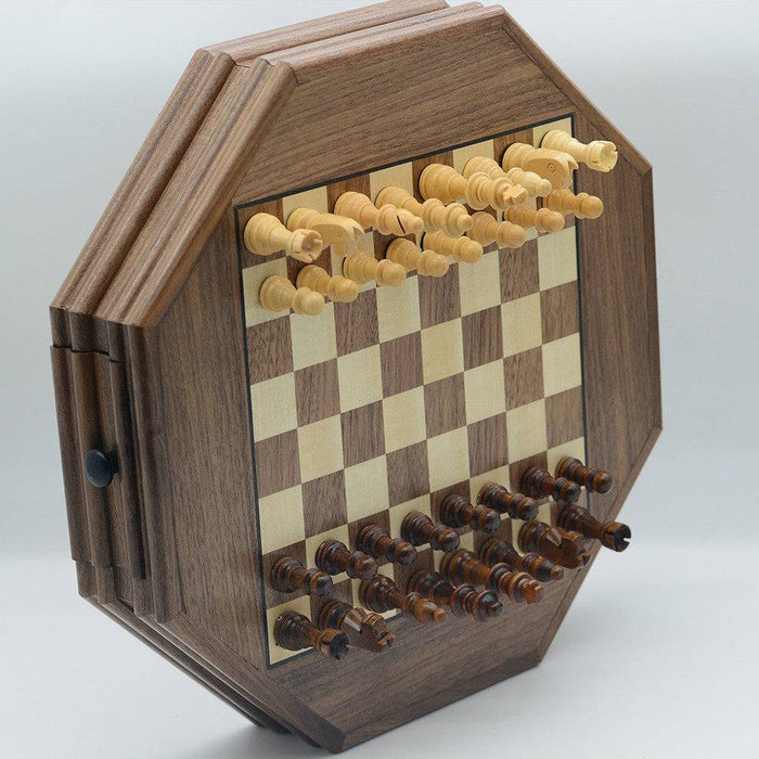 Gift for couple: wooden chess set