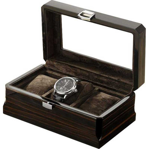 Vintage Dark Wood Watch Storage Box